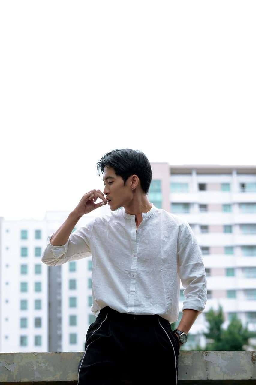 Sơ Mi Trắng Cổ Tàu